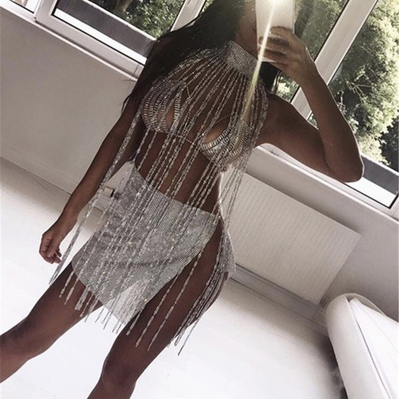 Sparkly Rhinestone Body Chain