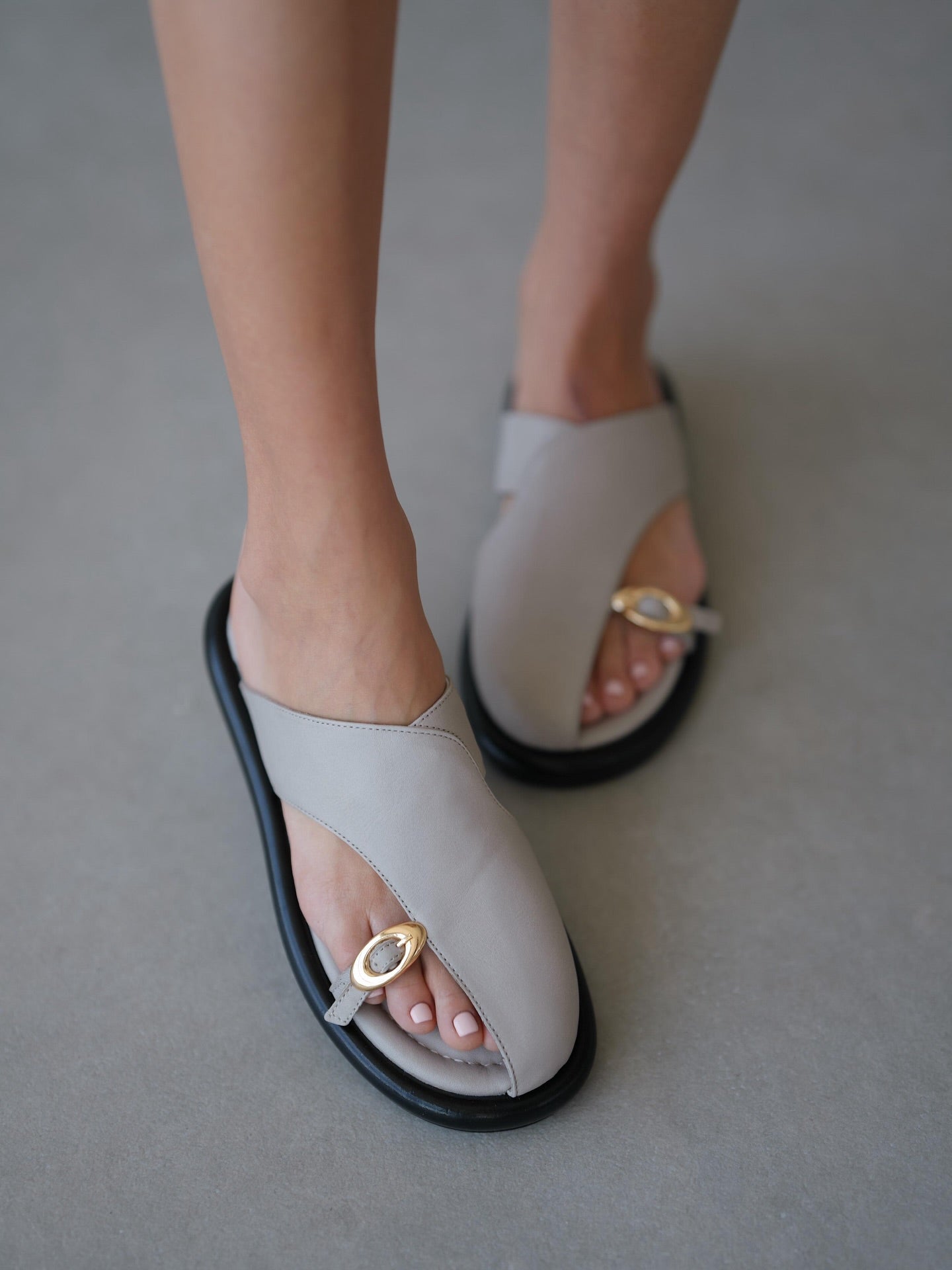 Women's Leather Flat Sandals