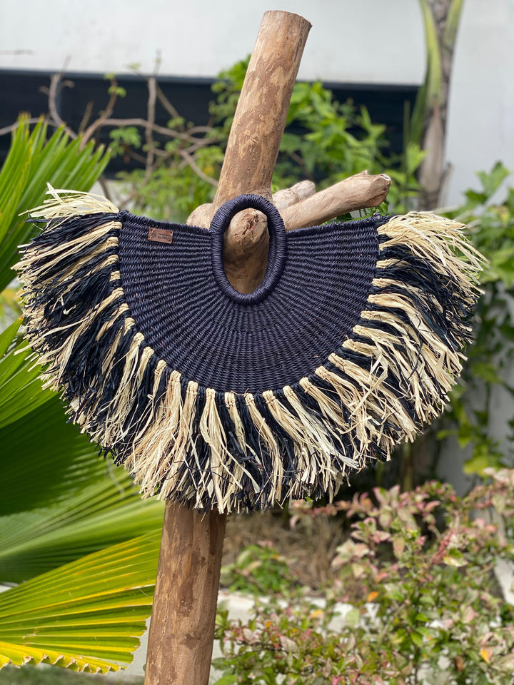 Tassel Handheld Straw Woven Bag