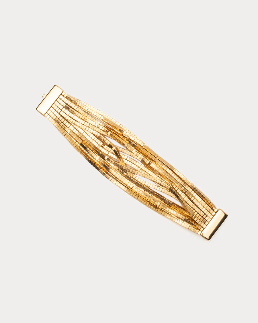 Gold Sugar Cube Bracelet