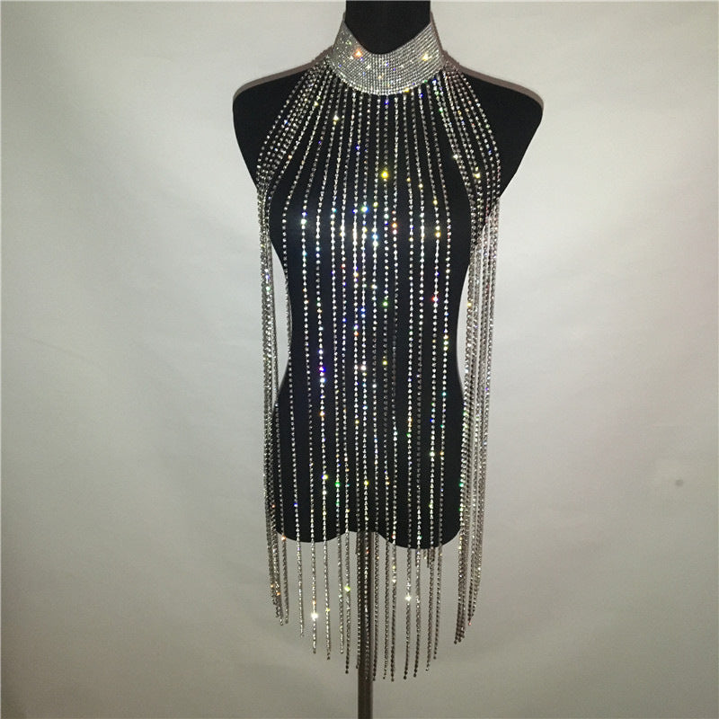 Sparkly Rhinestone Body Chain
