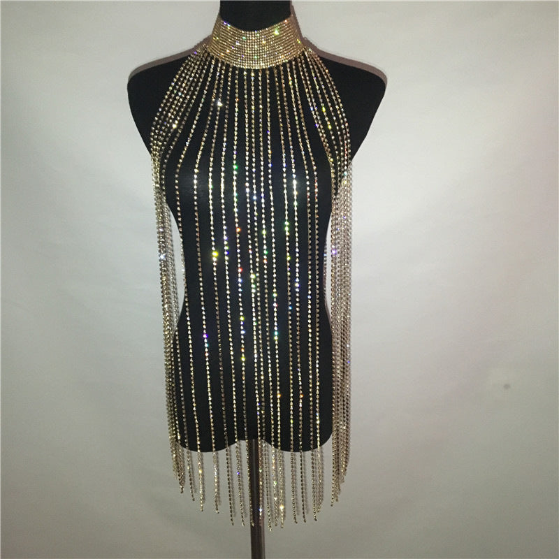 Sparkly Rhinestone Body Chain