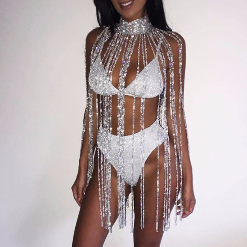 Sparkly Rhinestone Body Chain