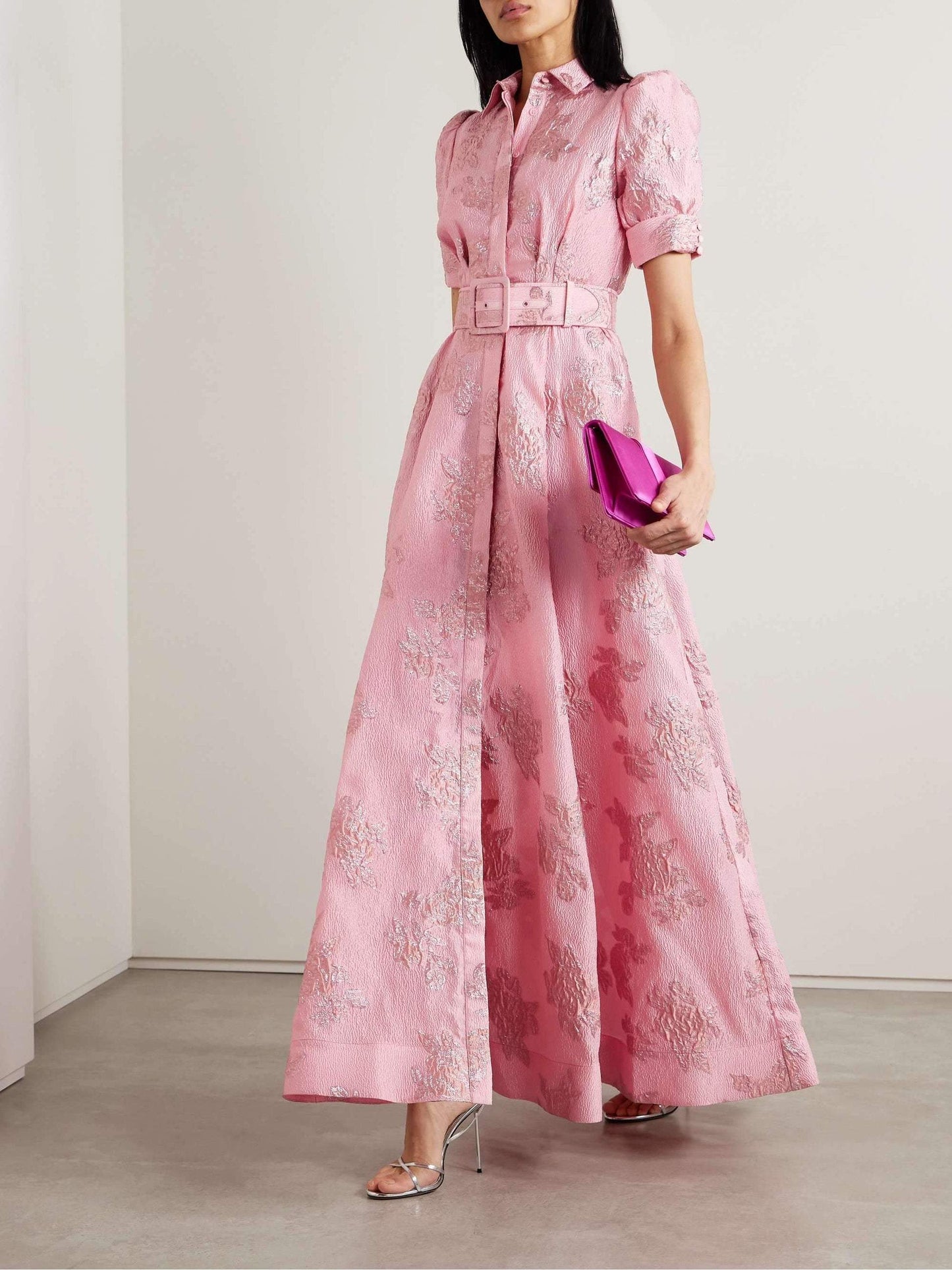 Puff Sleeve Maxi Dress