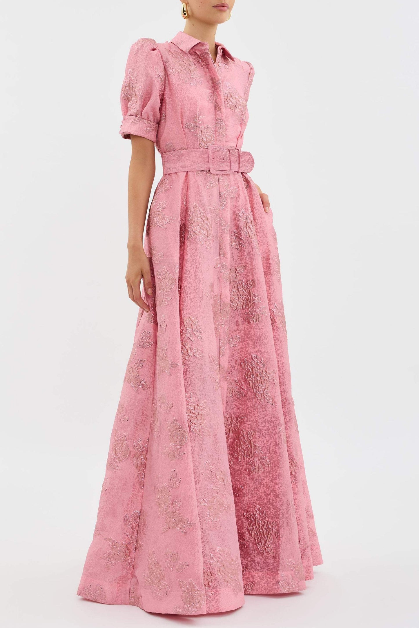Puff Sleeve Maxi Dress