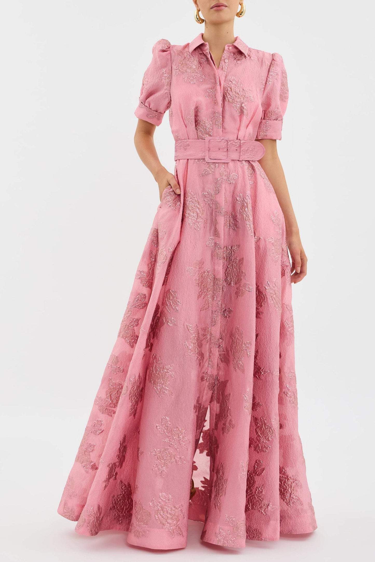 Puff Sleeve Maxi Dress
