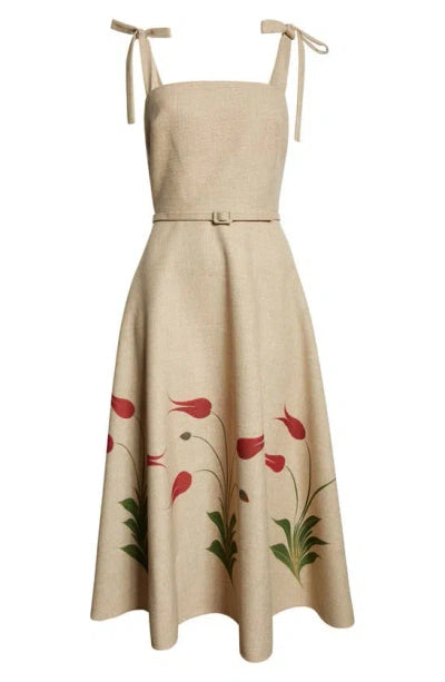 Marbled Tulip Canvas Dress