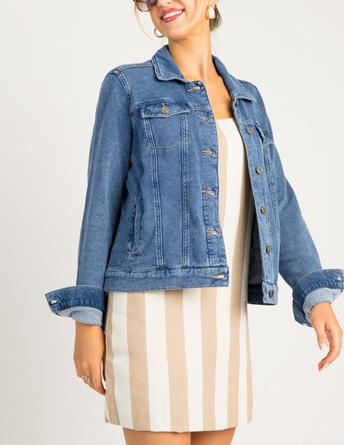 Soft Stretch Denim Jacket