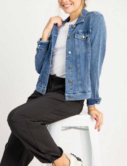 Soft Stretch Denim Jacket