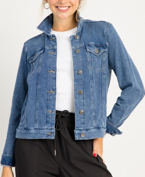 Soft Stretch Denim Jacket