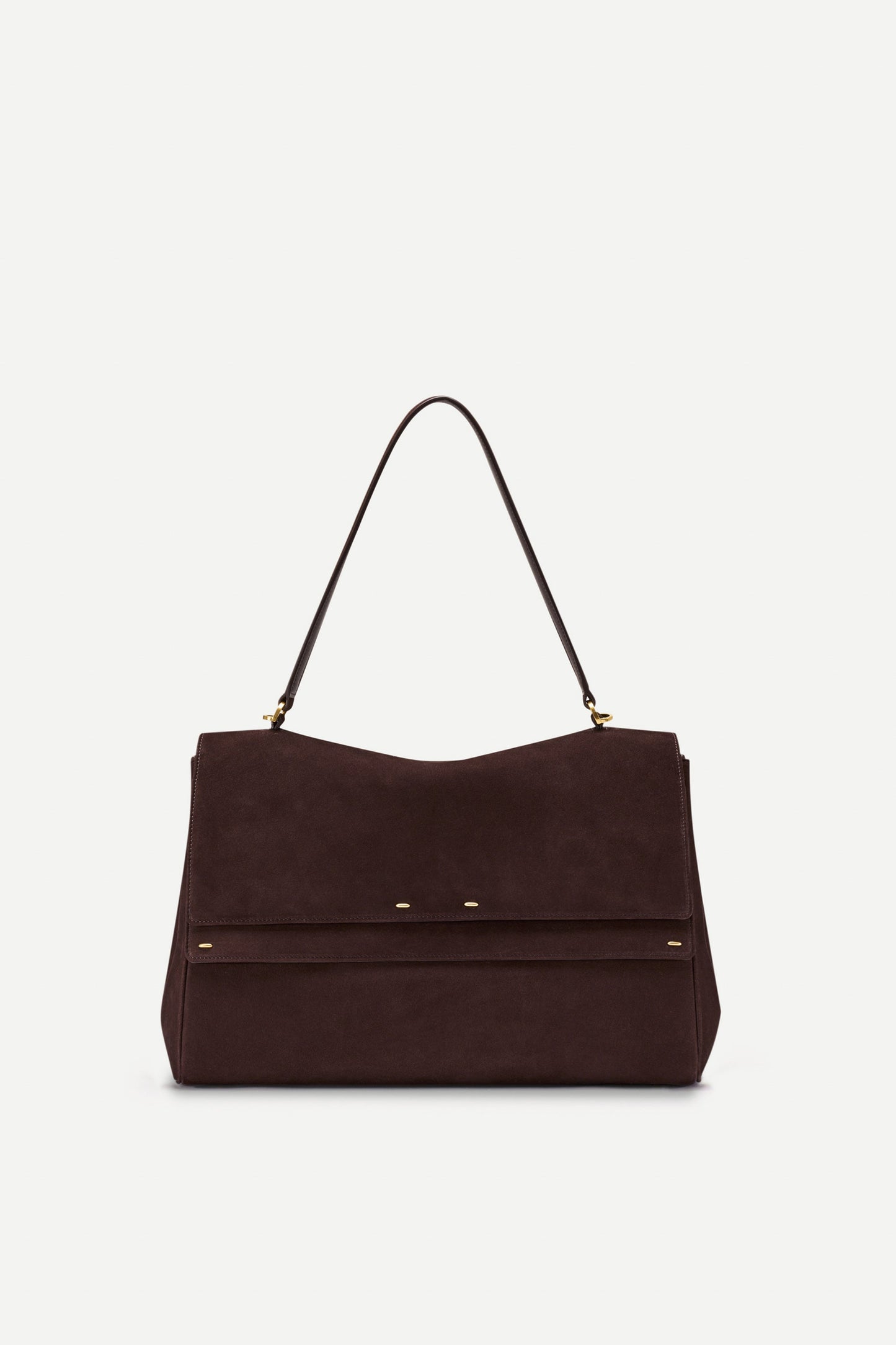 Double Flap Handbag in Calfskin Leather